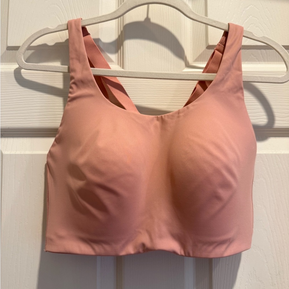 Lululemon Pink Sports Bra with Criss-Cross Back